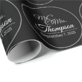 Mr.ミセスの結婚お祝い日 ラッピングペーパー (ロールコーナー)