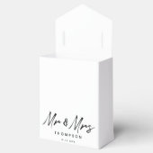 Mr.&ミセスモダン白黒ス結婚クリプト フェイバーボックス (オープン)