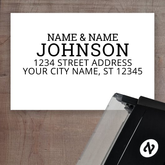 Mr.ミセス結婚ズ – フォントはっきりした差出人住所 セルフインキングスタンプ