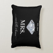 Mr.ミセス結婚ズ・ブラック&ホワイト アクセントクッション (裏面(縦))