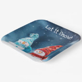 Mr.&ミセス雪だるまカスタム紙プレート ペーパープレート (傾斜あり)