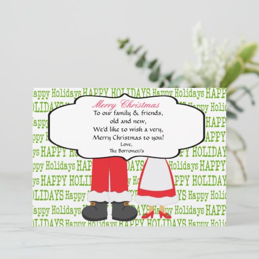 Mr.&ミセス・クロース・すてき足ズ・クリスマス・カード シーズンカード (スタンド正面)