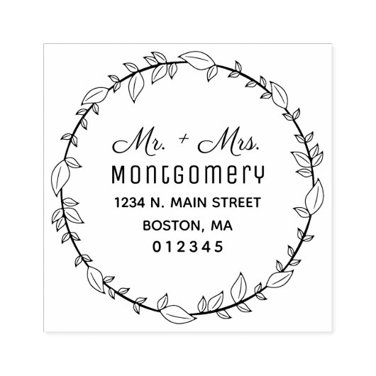 Mr.ミセス・グリーナリーリース差出人住所 ラバースタンプ (インプリント)