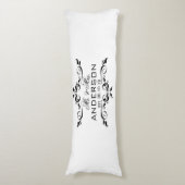 Mr.ミセス・ネームパーソナライズされた結婚ズ・デイト・ギフト ボディピロー (正面縦)