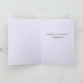 Mr.ミセス・パープルモダン・エレガント・ウェディング・トレンディー カード (内部)