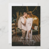 Mr.ミセス・フォトスクリプト結婚のサンキューカード サンキューカード (正面)