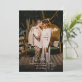 Mr.ミセス・フォトスクリプト結婚のサンキューカード サンキューカード (スタンド正面)