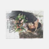 Mr.ミセス・フォモノグラムのト フリースブランケット (正面(横))