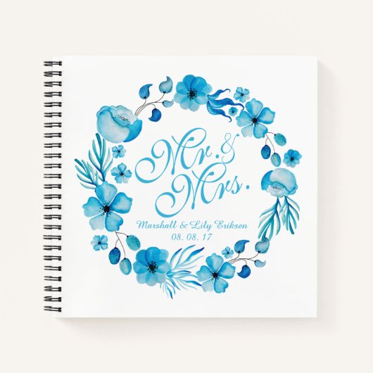 Mr.&ミセス・フローラ・ウォーター・カ結婚ラーズ・ゲストブック ノートブック (正面)