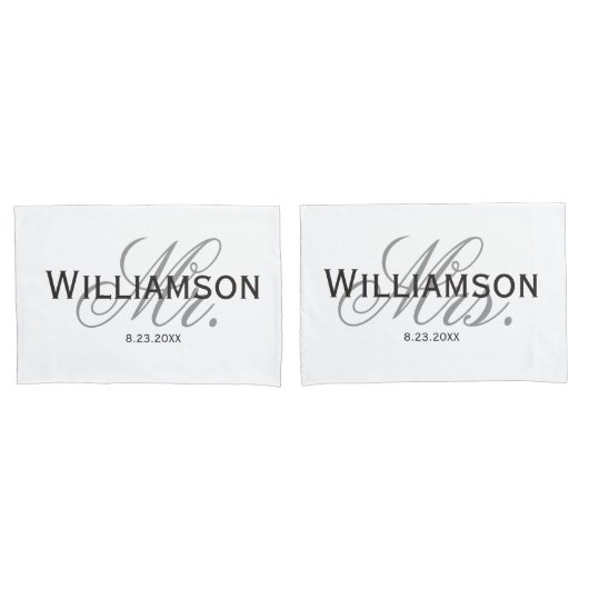 Mr.&ミセス・ブライド&グルーム・ニューリカスタムュード・ 枕カバー (フロントセット)