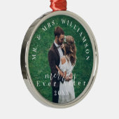 Mr.&ミセス |楽しげに過ごすホリデー写真 メタルオーナメント (右)