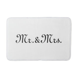 Mr.ミセス・白黒 バスマット