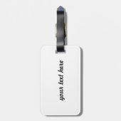 Mr.ムスタヒーレトロヴィンテージヒップスターの贈り物 ラゲッジタグ (裏面縦)