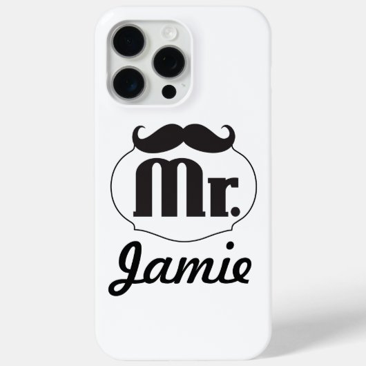 Mr.ムスタヒーレトロヴィンテージヒップスターの贈り物 Case-Mate iPhoneケース (裏面)