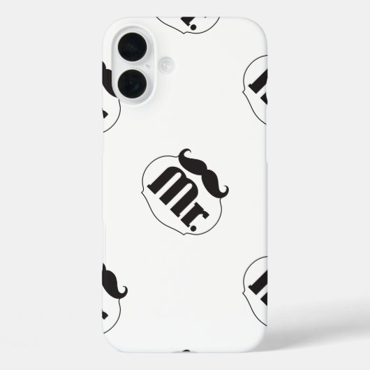 Mr.ムスタヒーレトロヴィンテージヒップスターの贈り物 Case-Mate iPhoneケース (裏面)