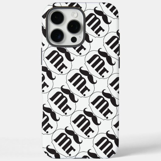 Mr.ムスタヒーレトロヴィンテージヒップスターの贈り物 Case-Mate iPhoneケース (裏面)