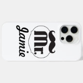 Mr.ムスタヒーレトロヴィンテージヒップスターの贈り物 Case-Mate iPhoneケース (裏面 (横))