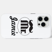 Mr.ムスタヒーレトロヴィンテージヒップスターの贈り物 Case-Mate iPhoneケース (裏面 (横))