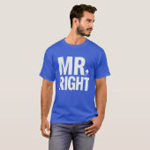 “Mr.ライト”のウェディングシャツ Tシャツ (正面フル)
