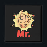 Mr -リングや輪フィンガーハネムーン結婚結婚の新郎 マグネット<br><div class="desc">Mr -リングや輪フィンガー結婚ハネムーン結婚の新郎</div>