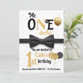 Mr.ワンダーフル・ブラックと金ゴールドの最初の誕生日 招待状 (スタンド正面)