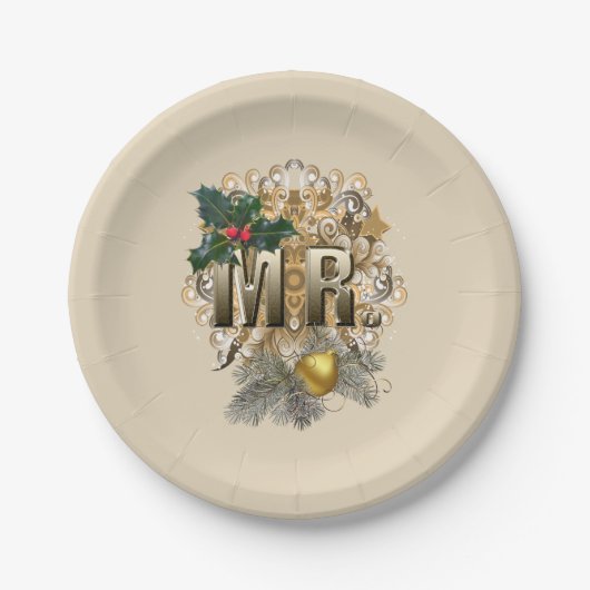 MR.初めてのクリスマス ペーパープレート (正面)