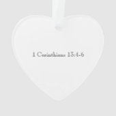 MR&結婚MRS NAME DATE VERSE Love Keepsake オーナメント (裏面)