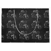 Mr.黒い黒板のミセス ラージペーパーバッグ (正面)