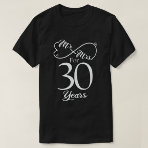 Mr.30年30周年結婚を迎える Tシャツ