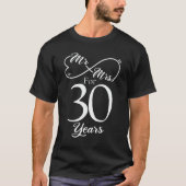 Mr.30年30周年結婚を迎える Tシャツ (正面)