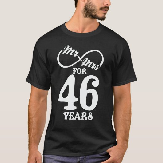 Mr.46年46年46結婚周年 Tシャツ (正面)