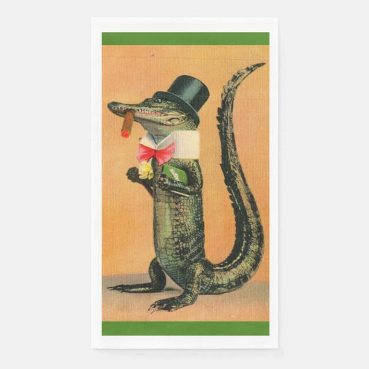 Mr. Alligator Guest Towels (正面)