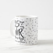 Mr Always Right ファン 25周年記念シルバーハート コーヒーマグカップ (正面左)