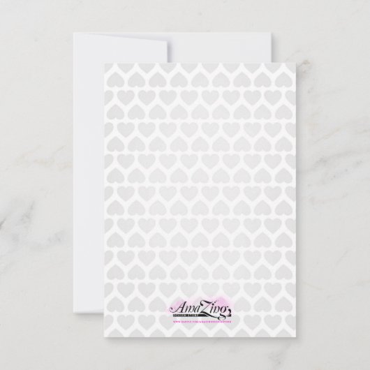 Mr and Mr with bows 招待状 (裏面)