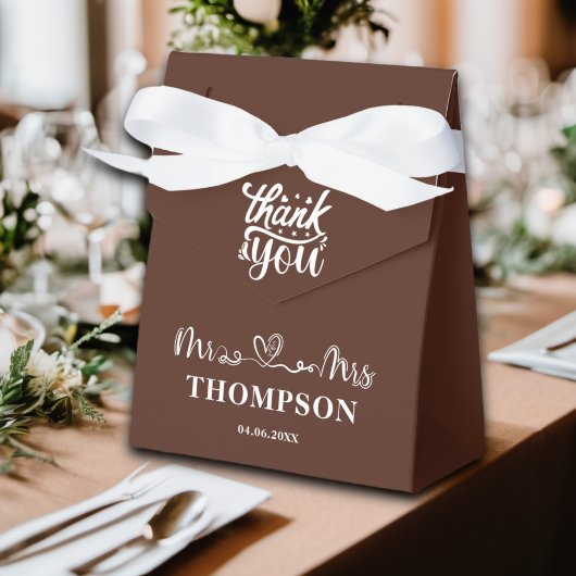 Mr. and Mrs. エレガント シンプル | ブラウン フェイバーボックス