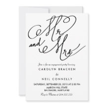 Mr.And Mrs.クラシータイポグラフィ婚約パーティ