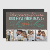 Mr.And Mrs.初めてのクリスマス4 Photo Magnetic Card (正面/裏面)