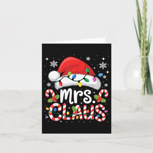 Mr And Mrs Claus Couples Matching Christmas  カード (正面)