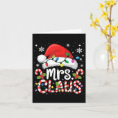Mr And Mrs Claus Couples Matching Christmas  カード (黄色い花)