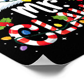 Mr And Mrs Claus Couples Matching Christmas ポスター (角)