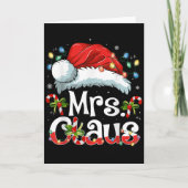 Mr And Mrs Claus Couples Matching Christmas Pajama カード (正面)