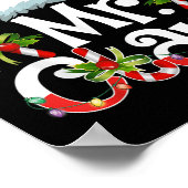 Mr And Mrs Claus Couples Matching Christmas Pajama ポスター (角)