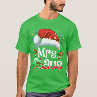 Mr and Mrs Claus Couples Matching Christmas Pajama Tシャツ