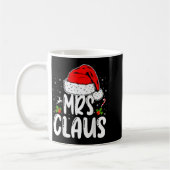 Mr And Mrs Claus Couples Matching Christmas Santa  コーヒーマグカップ (左)