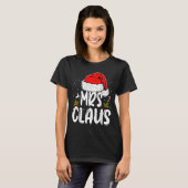 Mr And Mrs Claus Couples Matching Christmas Santa  Tシャツ (正面フル)