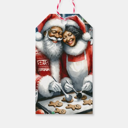 Mr.And Mrs.Clause Cute Christmas to and from ギフトタグ (正面)