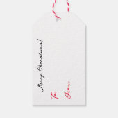 Mr.And Mrs.Clause Cute Christmas to and from ギフトタグ (裏面)