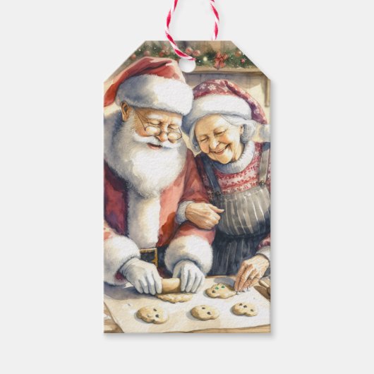 Mr.And Mrs.Clause Cute Christmas to and from ギフトタグ (正面)