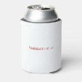 Mr. and Mrs. Custom Last Name Photo Double Hearts 缶クーラー (缶裏面)