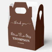 Mr and Mrs Elegant Simple | Brown フェイバーボックス (オープン)